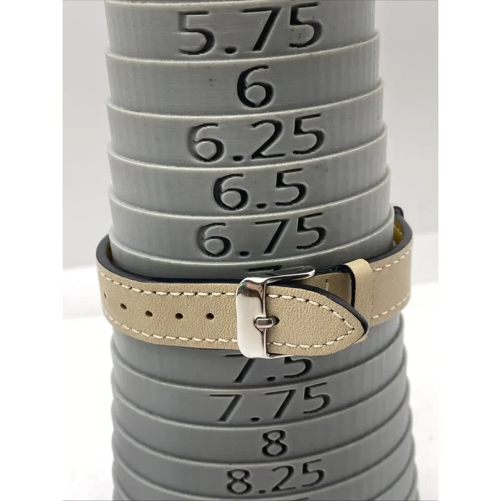 Freestyle Shark Rosegold Rhinestone Tan Leather Band Surfing Watch New Battery